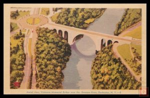 Aerial View, Veterans Memorial Bridge over the Genesee River, Rochester, NY