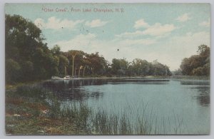 Lake Champlain New York~Otter Creek~Vintage Postcard