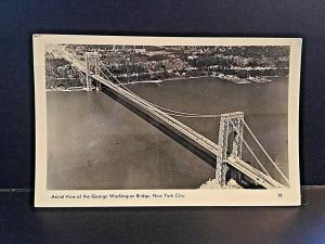 Postcard  RPPC Aerial View  Washington Bridge   X9