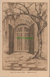 America Postcard - Door To Court Yard, Brewton Inn, Charleston RS25150  