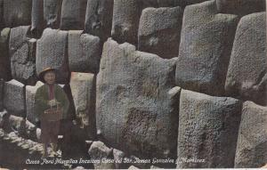 B77275 cuzco peru murallas incaicas casa del sor thom peru scan front/back image