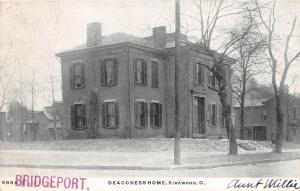 C79/ Kirkwood Ohio Postcard 1907 Deaconess Home Building Church