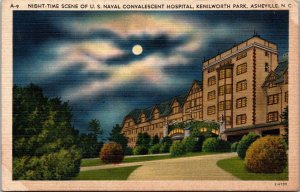 North Carolina Asheville Kenilworth Park US Naval Convalescent Hospital At Night
