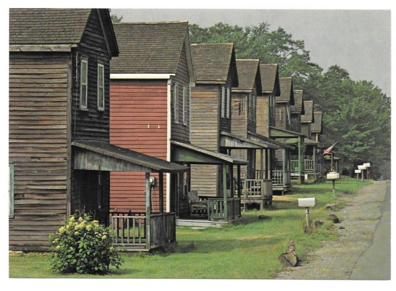 Eckley Coal Miners Village PA Street Scene Postcard 4X6
