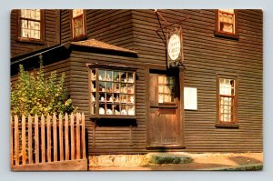 Seven Gables Gift Shop Salem Massachusetts Street View Sign Historic Postcard
