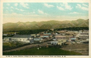 Typical Mexican Village, Belen Cut-Off Between Clovis & Belen NM Vtg Postcard