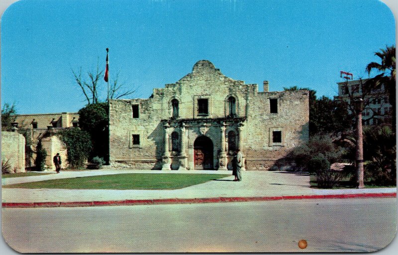 Vtg The Alamo San Antonio Texas TX Chrome Postcard
