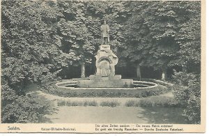 Soldin.  Kaiser-Wilhelm-Denkmal.  Die allen Zellen sanken - Ein neues Reich