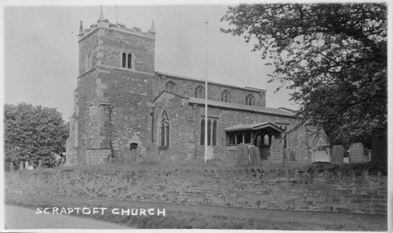 LEICESTERSHIRE ENGLAND~SCRAPTOFT CHURCH-GUY & SCOTT PHOTO POSTCARD