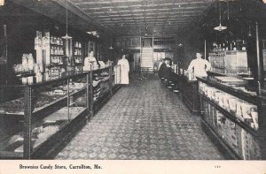 Carrollton Missouri Brownies Candy Store, Interior, Photo Print Postcard U6745