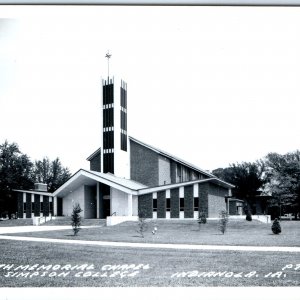 c1960s  Indianola, IA RPPC Smith Memorial Chapel Simpson College Postcard A104