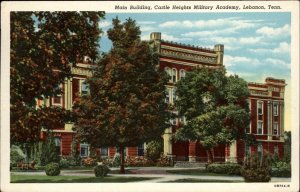 Lebanon Tennessee TN Castle Hight's Military Academy c1930s-40s Linen Postcard