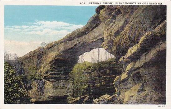 Natural Bridge In The Mountains Of Tennessee