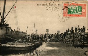 CPA AK SÉNÉGAL-Saint Louis-Les Quais (331086)