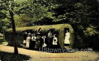 Spruce Log, Palmer Park - Detroit, Michigan MI  