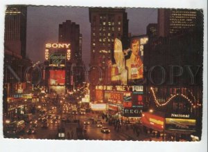 441088 USA 1974 year New York Times Square RPPC to Germany