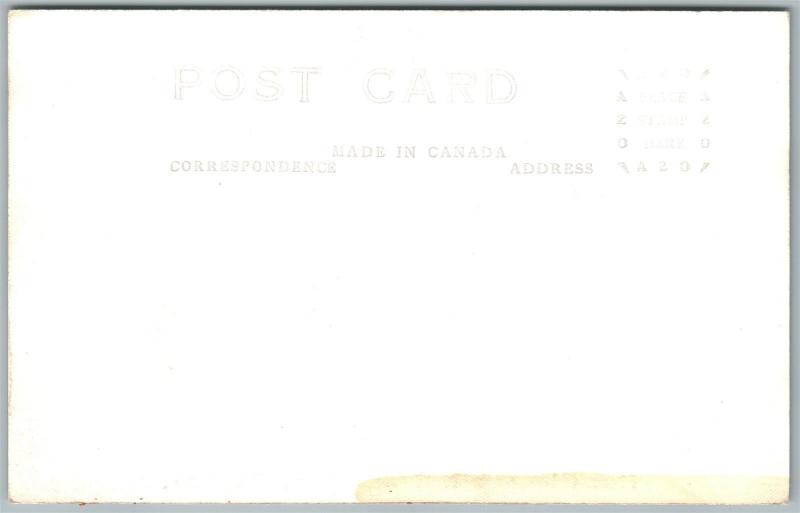 ROCK ISLAND & STANSTEAD CANADA EXAGGERATED FISHING VINTAGE REAL PHOTO PC RPPC