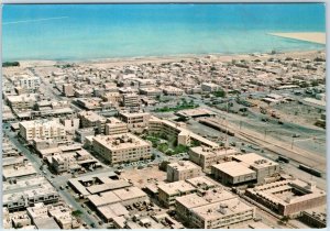 c1970s Dammam, Saudi Arabia Downtown Aerial Birds Eye Railway Car Traffic 4x6 M4