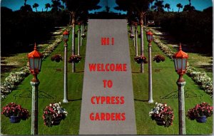 Greetings From Cypress Gardens Florida Showing Entrance