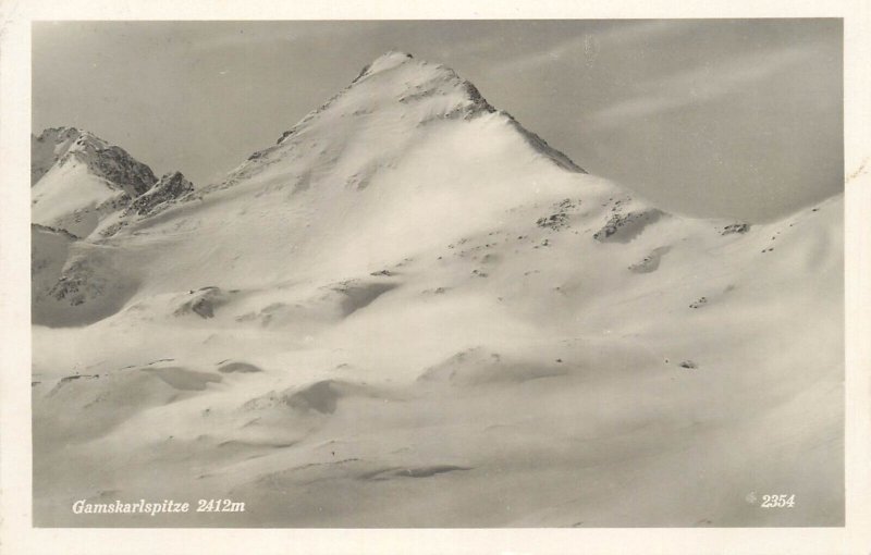 Mountaineering Austria Gamskarlspitze mountain peak photo postcard 1932