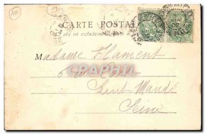 Postcard Old Troyes Grid of & # 39Hopital