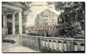 Old Postcard Baden Baden