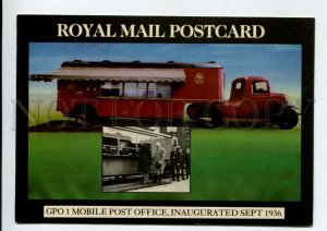 429499 UK 1985 year Mobile post office CAR Royal Mail anniversary postcard