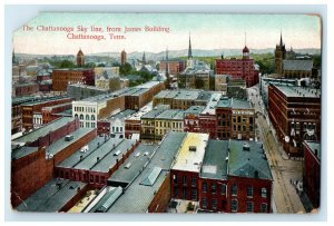 c1910s The Chattanooga Sky Line from James Building, Chattanooga TN Postcard 