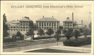 Boston MA Wentworth Institute Naval Training School Postcard