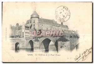 Old Postcard Laval Chateau Old Bridge