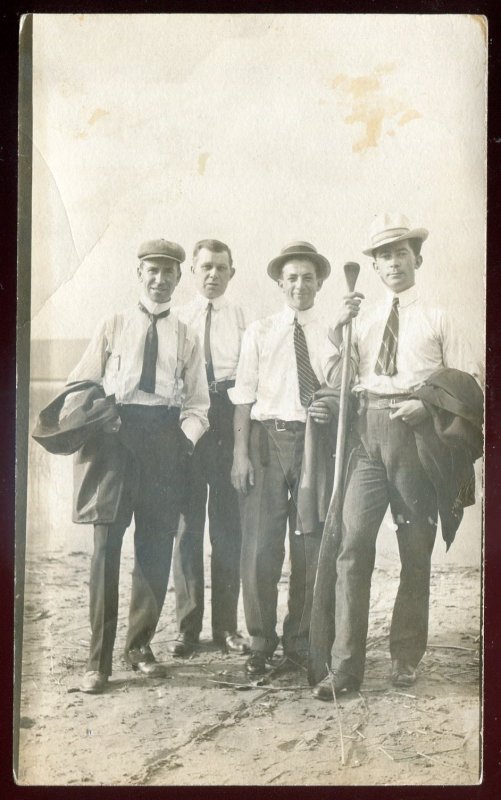 h3872 - Postmark BARRIE Ontario 1911 Male Friendship Sport. Real Photo Postcard