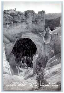 Bryce Canyon UT RPPC Photo Postcard Victorious Arch Natural Bridge c1940's