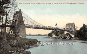 Chain Bridge Oldest Suspension Bridge in New England - Newburyport, Massachus...