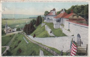 MACKINAC ISLAND, Michigan, PU-1917; South Parapet, Fort Mackinac