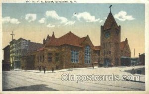 NYC Depot, Syracuse, Ny, New York, USA Train Railroad Station Depot 1918 ligh...