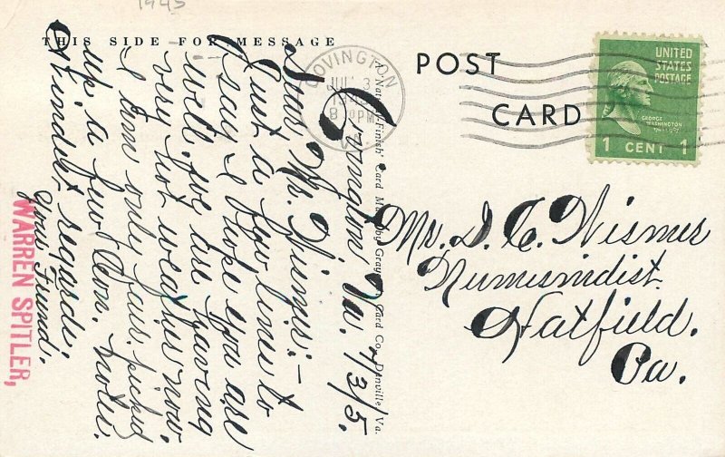 Postcard Virginia Covington Humpback Bridge Midland Trail Graycraft 23-7421