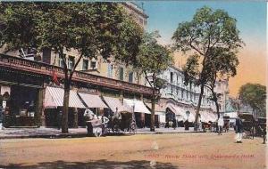 Egypt Cairo Kamel Street With Shepheards Hotel