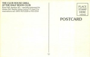 Jamaica  ROSE HALL~CLUB HOUSE GRILL At HALF MOON CLUB  Wine Cellar~Bar  Postcard