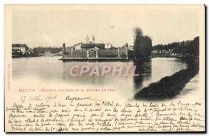 Postcard Old Prison Melun Central House and the tip of the & # 39Ile