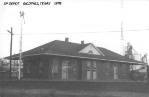 Giddings Texas SP Depot Real Photo Repro Antique Postcard J44308
