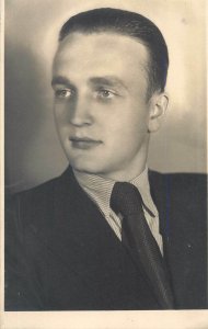 Handsome students souvenir studio photos Romania Sibiu 1937-1939 Gisi Raikich