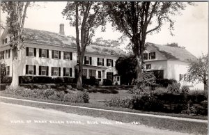 Blue Hill Maine Home of Mary Ellen Chase  Real Photo c1950 Postcard X11