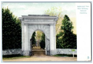 Nashville Tennessee TN Postcard Main Gateway National Cemetery Tuck c1910's