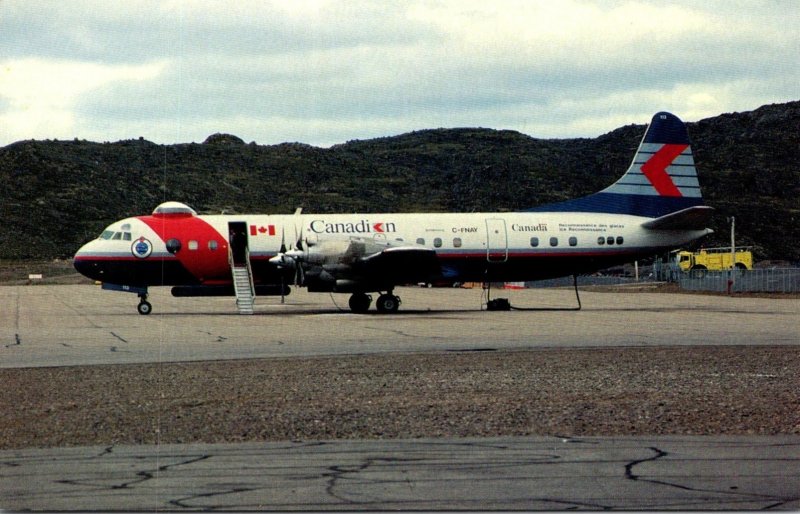 Canadian Air Lines International Lockheed L-188 C Electra At Frobisher Bay NW...