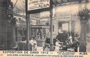 France Exposition De Gand 1913 Alba Cigarettes Postcard