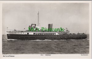 Shipping Postcard - M.V.Medina, Red Funnel Steamers, Southampton Ref.DC213