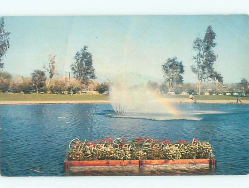 Pre-1980 NATIONAL ORANGE SHOW LAGOON San Bernardino California CA AD5724