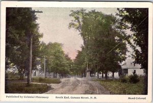 Postcard ROAD SCENE Canaan New Hampshire NH AM6403