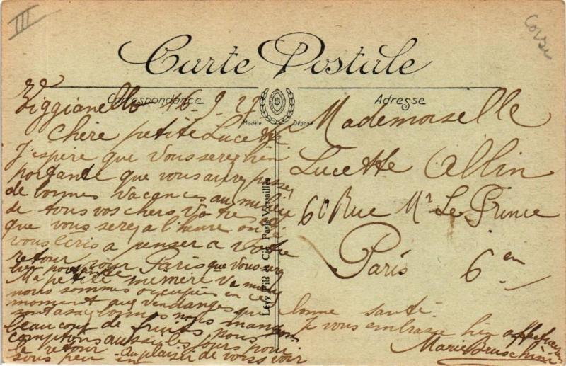 CPA SARTENE- La Vieille Ville CORSE (711223)