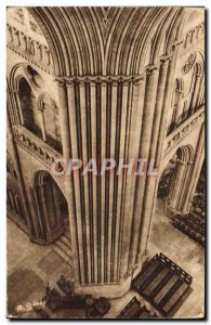 Old Postcard Coutances Cathedral Colonnade of the central tower